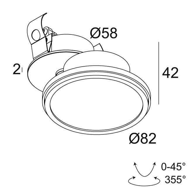 Afbeeldingen van HALOSCAN CLIP HP 92721 B IP20 LED - 2700K - CRI90 - 21°