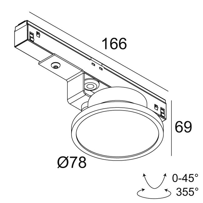 Afbeeldingen van M20/M26H - HALOSCAN MP 92714 MDL B IP20 LED - 2700K - CRI90 - 14°