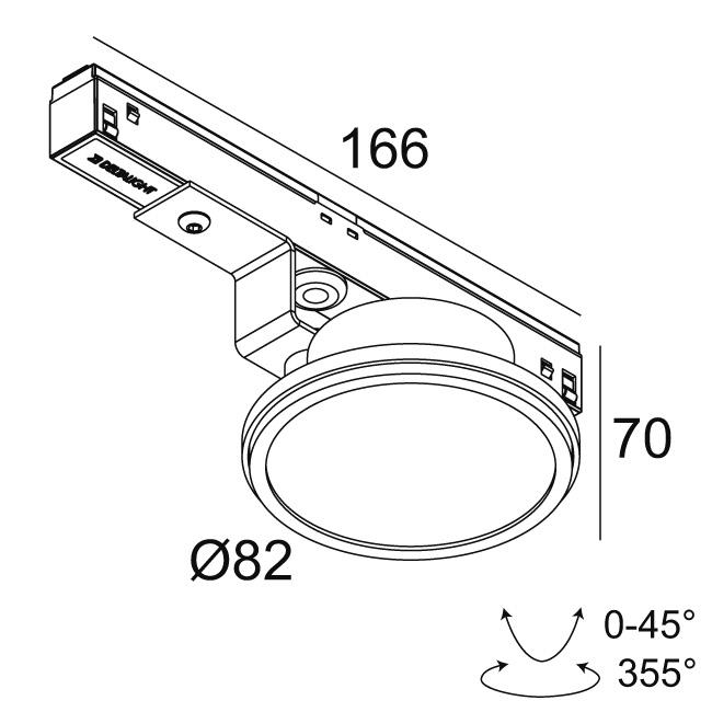 Afbeeldingen van M20/M26H - HALOSCAN HP 92714 MDL W IP20 LED - 2700K - CRI90 - 14°