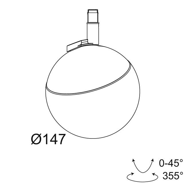 Afbeeldingen van M26L - TWEETER BL 930 DIM5 W IP20 LED - 3000K - CRI90