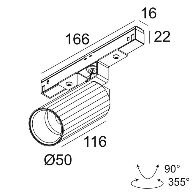 Afbeeldingen van M26L - HEDRA 92708 MDL GC IP20 LED - 2700K - CRI90 - 8°