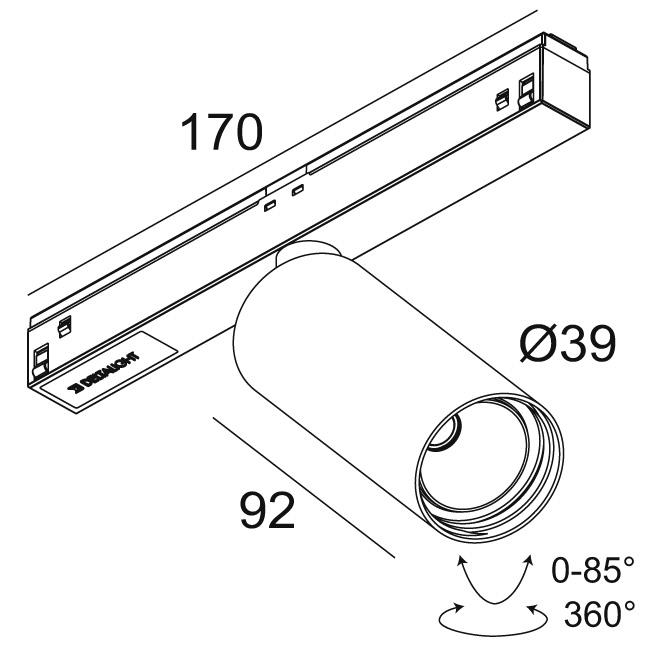 Afbeeldingen van M26L - SPY 391 92740 MDL B IP20 LED - 2700K - CRI90 - 40°