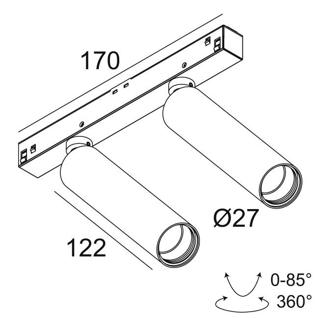 Afbeeldingen van M26L - SPY 272 L 93030 MDL B IP20 LED - 3000K - CRI90 - 30°