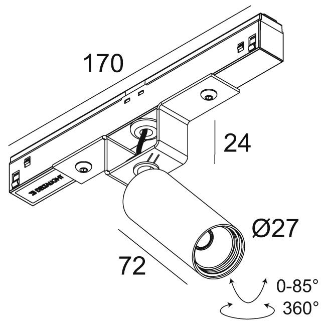 Afbeeldingen van M20/M26H - SPY 271 92730 MDL FBR IP20 LED - 2700K - CRI90 - 30°