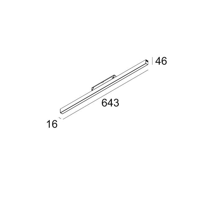 Afbeeldingen van M - LED LINE HE TW 1 x 7,8W 965 DIM5 B IP20 LED - 2700K-6500K - CRI90