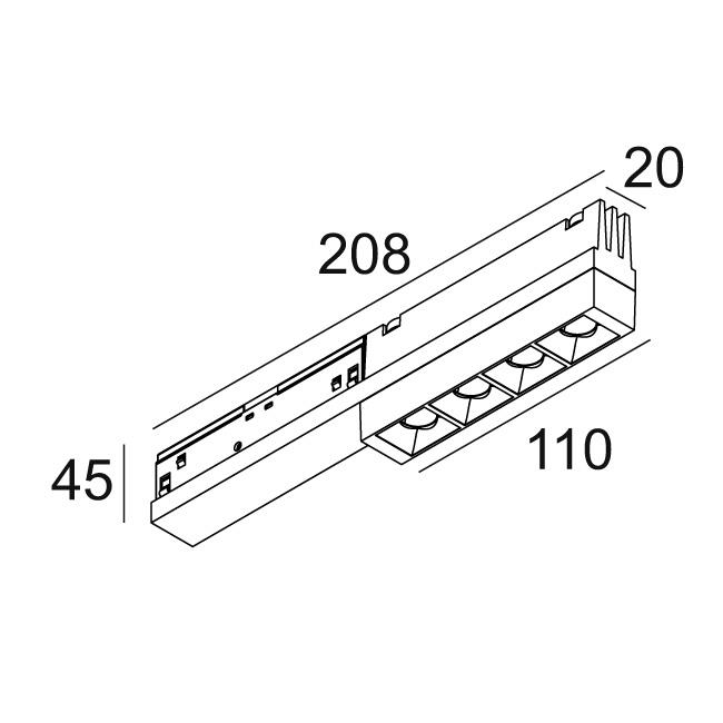 Afbeeldingen van M - DOT.COM M4 92714 DIM5 B-B IP20 LED - 2700K - CRI90 - 14°