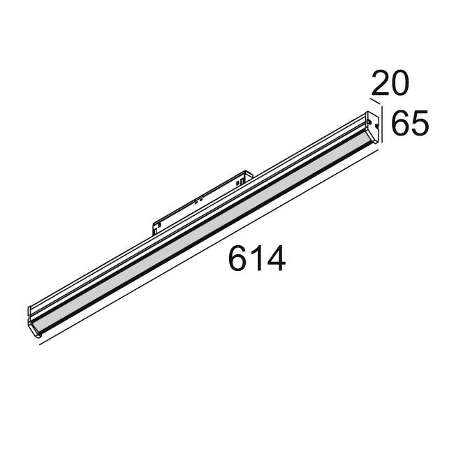 Afbeeldingen van M - DOT.COM WALLWASH 06 930 DIM5 B IP20 LED - 3000K - CRI90