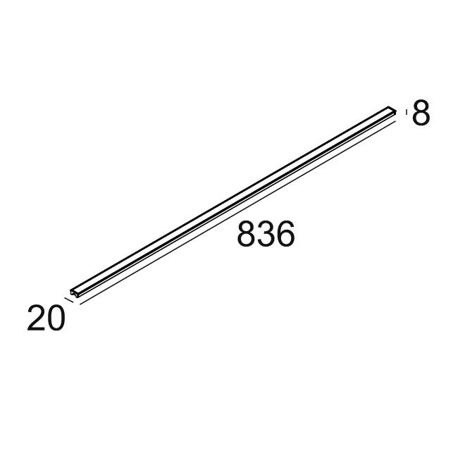 Afbeeldingen van M - LED LINE UP 80 FP 930 ANO IP20 LED - 3000K - CRI90