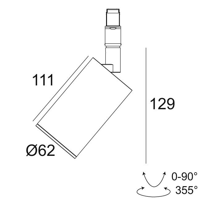 Afbeeldingen van M20/M26H - SPY FOCUS LP 930 MDL FG IP20 LED - 3000K - CRI90 - 843°