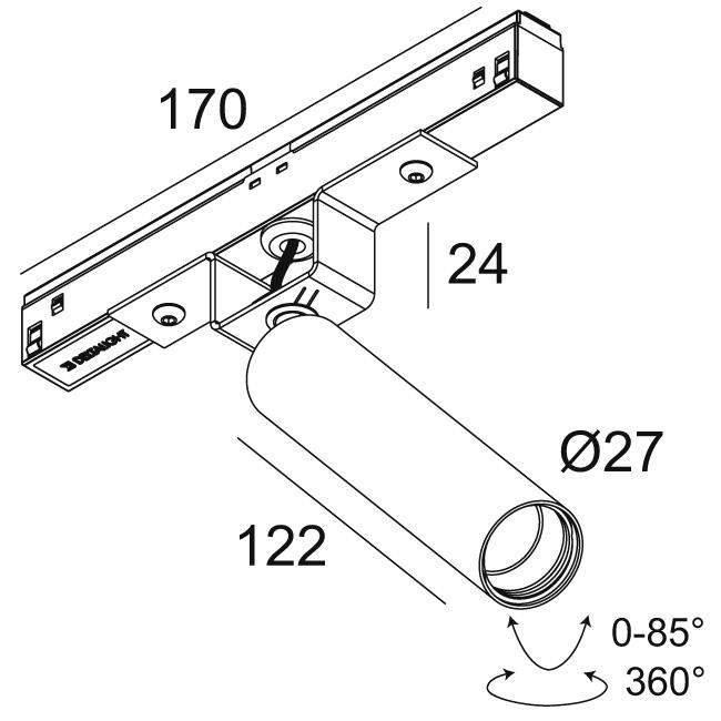 Afbeeldingen van M20/M26H - SPY 271 L 92730 MDL GC IP20 LED - 2700K - CRI90 - 30°