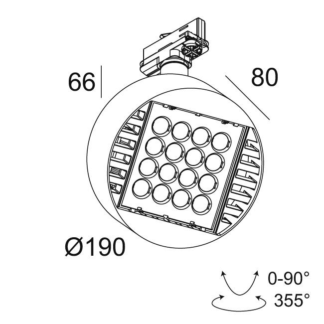 Afbeeldingen van FRAGMA L 93014 ADM W IP20 LED - 3000K - CRI90 - 14°