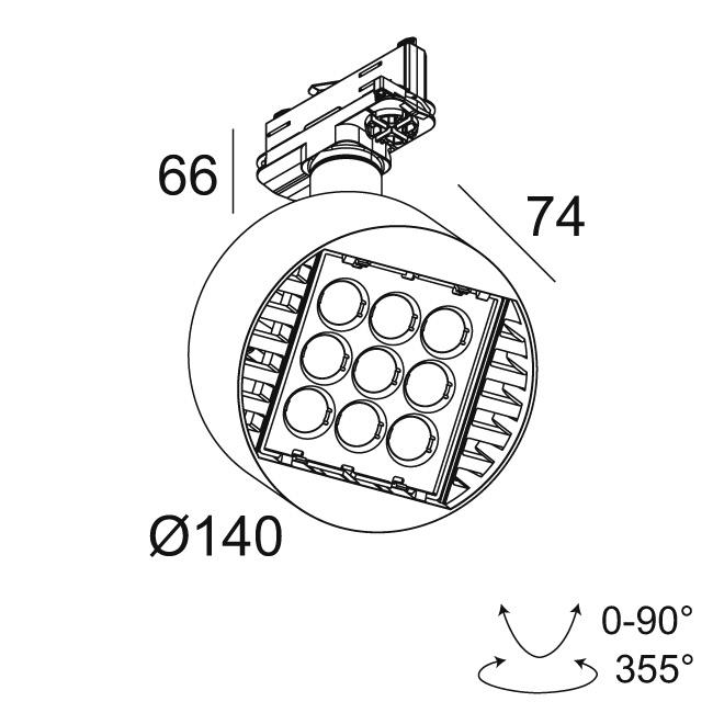 Afbeeldingen van FRAGMA M 93014 ADM W IP20 LED - 3000K - CRI90 - 14°