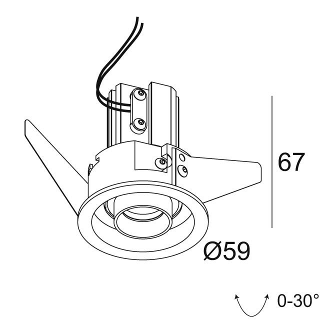 Afbeeldingen van MICROSPY IN OK 92715 B IP20 LED - 2700K - CRI90 - 15°