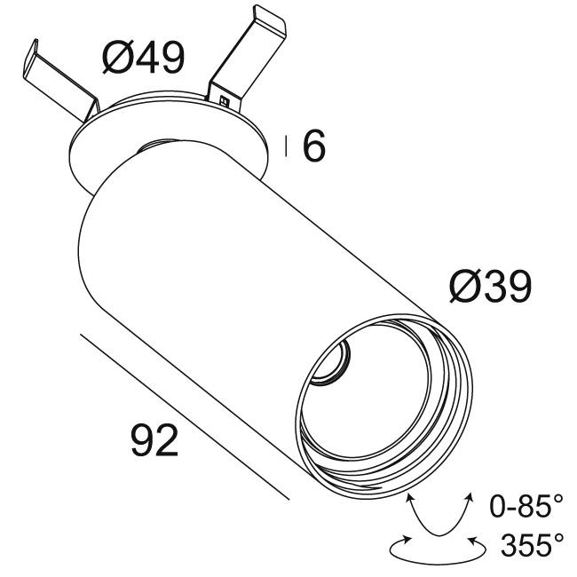 Afbeeldingen van SPY 39 CLIP 92720 B-B IP20 LED - 2700K - CRI90 - 20°