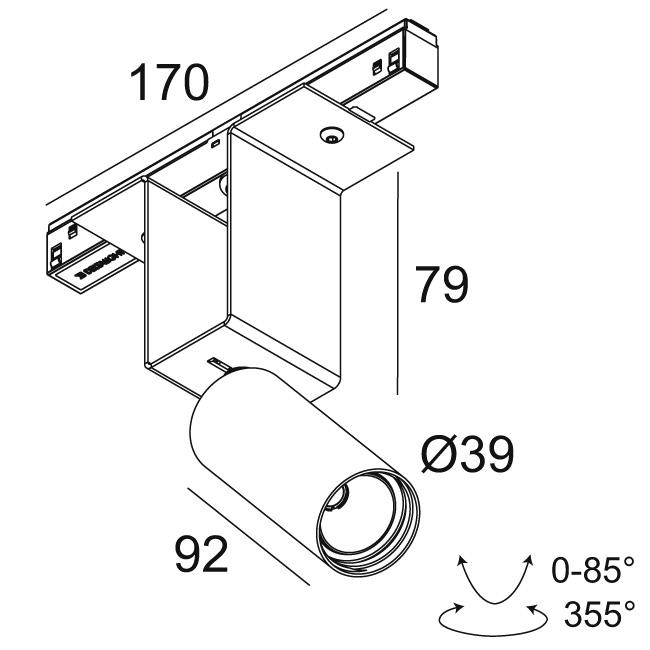 Afbeeldingen van M52 - SPY 391 92720 MDL B IP20 LED - 2700K - CRI90 - 20°