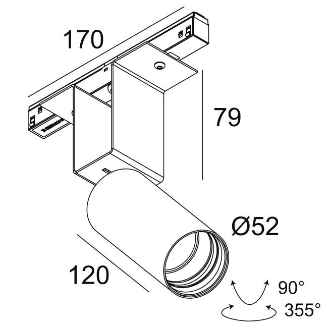 Afbeeldingen van M52 - SPY 52 92720 MDL B IP20 LED - 2700K - CRI90 - 20°