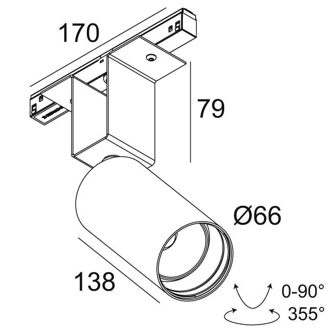 Afbeeldingen van M52 - SPY 66 92718 MDL B IP20 LED - 2700K - CRI90 - 18°