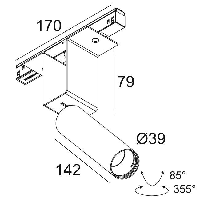 Afbeeldingen van M52 - SPY 391 L 92720 MDL FG IP20 LED - 2700K - CRI90 - 20°