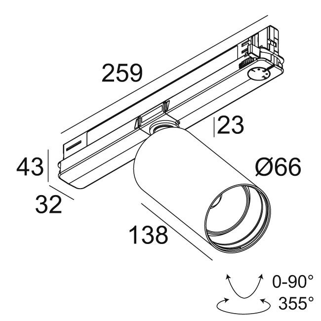 Afbeeldingen van SPY 66 92730 ADM DIM5 W IP20 LED - 2700K - CRI90 - 30°