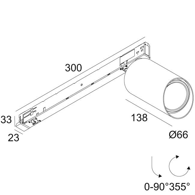 Afbeeldingen van SPY 66 WALLWASH 927 ADM SLIM B IP20 LED - 2700K - CRI90