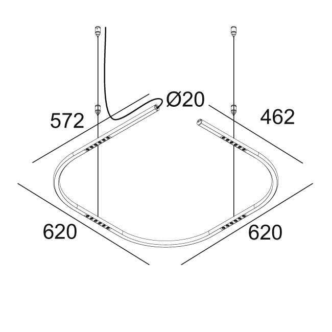 Afbeeldingen van LASS-OH! 6060 92734 B IP20 LED - 2700K - CRI90 - 34°