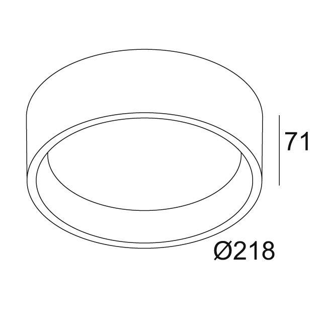 Afbeeldingen van DIRO SBL L ON 82 B IP43 LED - 2700K - CRI80