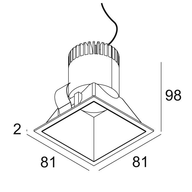 Afbeeldingen van PARTOU S IP 93025 B IP44/20 LED - 3000K - CRI90 - 25°