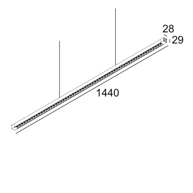 Afbeeldingen van INFORM SQ P144-5 DOWN 83067 B-B IP20 LED - 3000K - CRI80 - 67°