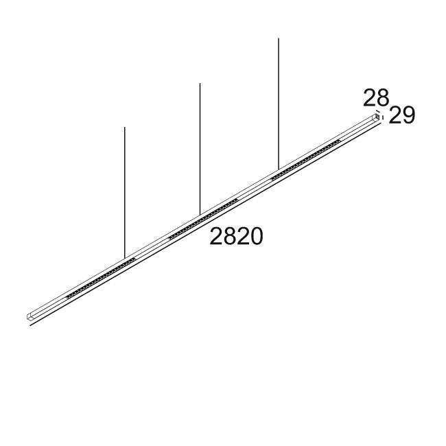 Afbeeldingen van INFORM SQ P282-6 DOWN 84067 B-B IP20 LED - 4000K - CRI80 - 67°