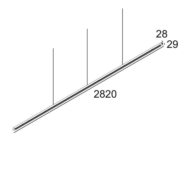 Afbeeldingen van INFORM SQ P282-10 DOWN 83067 B-MMAT IP20 LED - 3000K - CRI80 - 67°