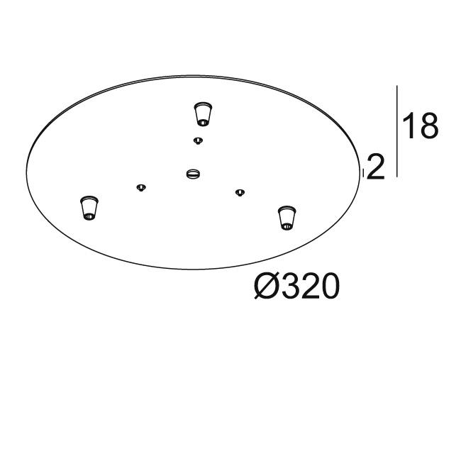 Afbeeldingen van CEILING BASE 3RC B IP20