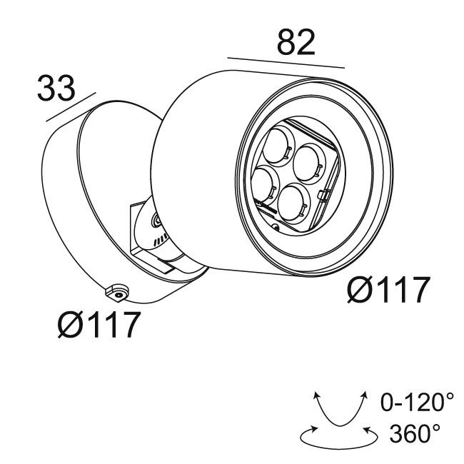 Afbeeldingen van FRAX S 93014 HONEYCOMB A IP65 LED - 3000K - CRI90 - 14°