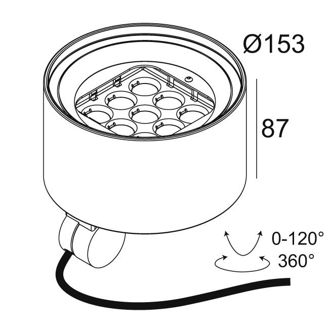 Afbeeldingen van FRAX MB 930 LINEAR V N IP65 LED - 3000K - CRI90 - 14°