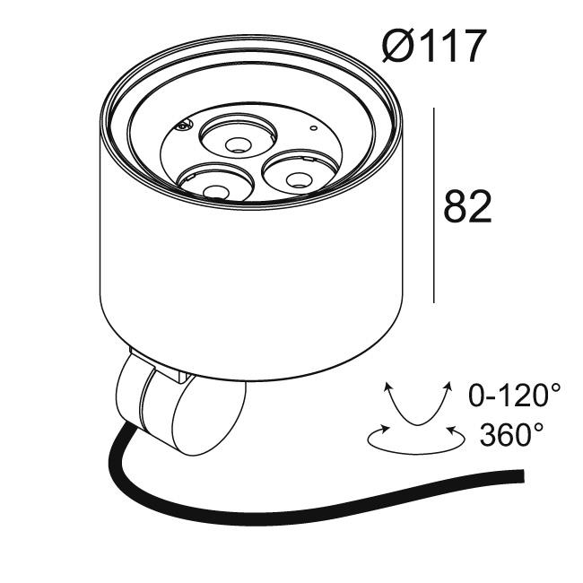 Afbeeldingen van FRAX SB SUPERSPOT 93008 N IP65 LED - 3000K - CRI90 - 8°