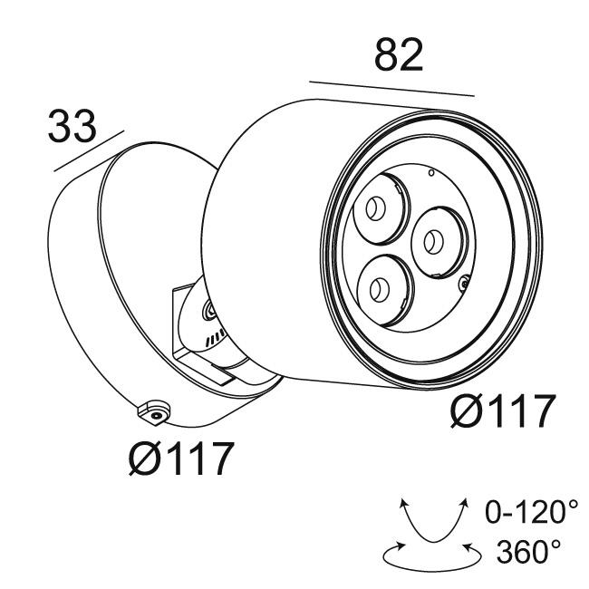 Afbeeldingen van FRAX S SUPERSPOT 93008 HONEYCOMB N IP65 LED - 3000K - CRI90 - 8°