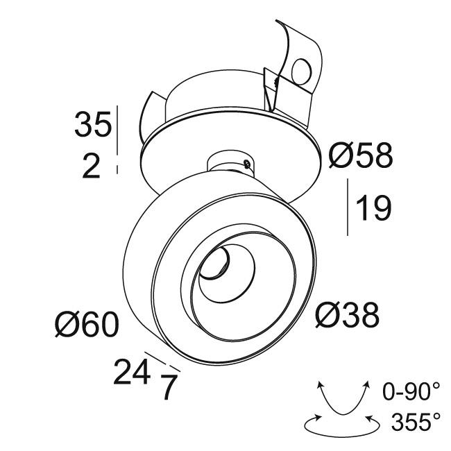 Afbeeldingen van ODRON CLIP 92728/41 W-W IP20 LED - 2700K - CRI90 - 2841°