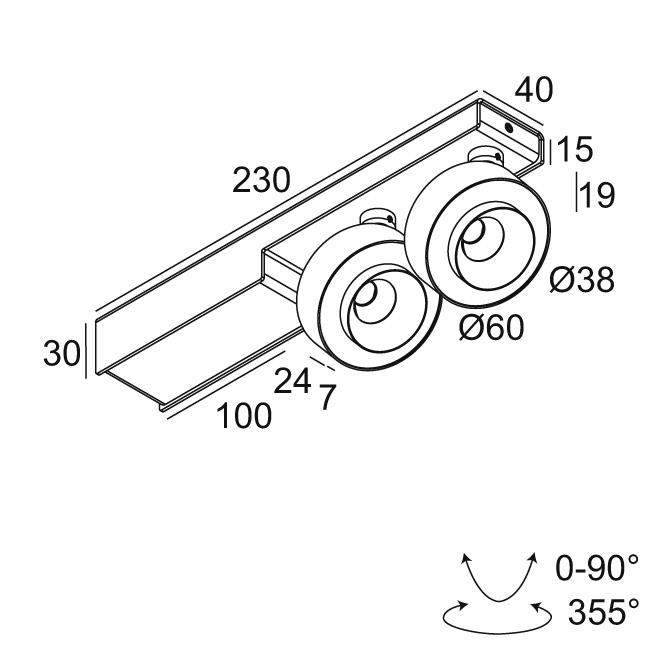 Afbeeldingen van ODRON ON 2 92728/41 DIM8 W IP20 LED - 2700K - CRI90 - 2841°