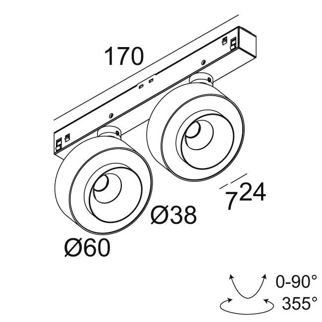 Afbeeldingen van M26L - ODRON 2 92728/41 DIM5 W IP20 LED - 2700K - CRI90 - 2841°