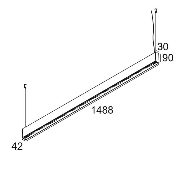 Afbeeldingen van CONFORM P14 DOWN-UP 953067 DIM4 W-B IP20 LED - 3000K - CRI95 - 67°