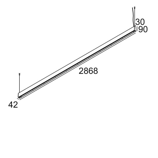 Afbeeldingen van CONFORM P28 DOWN-UP 953067 DIM4 B-B IP20 LED - 3000K - CRI95 - 67°