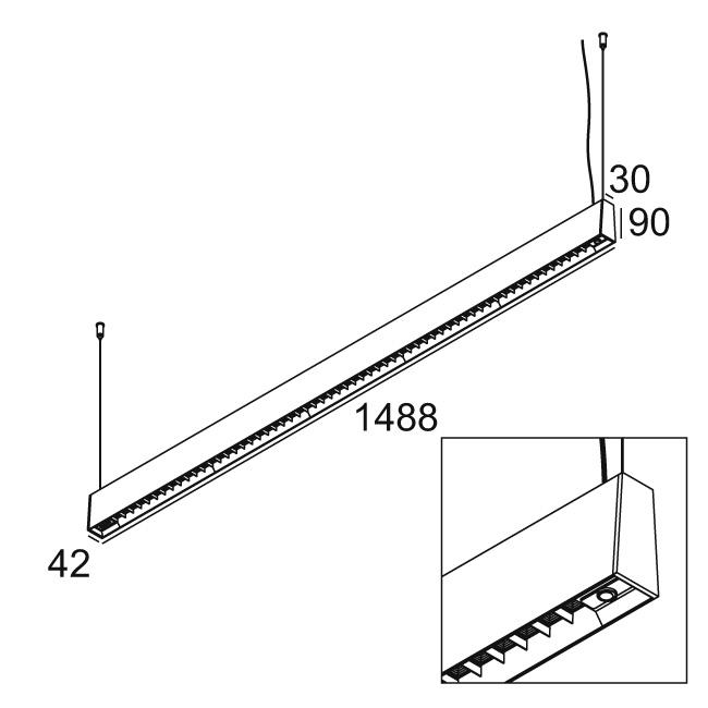 Afbeeldingen van CONFORM P14 PDS DOWN-UP 953067 B-B IP20 LED - 3000K - CRI95 - 67°