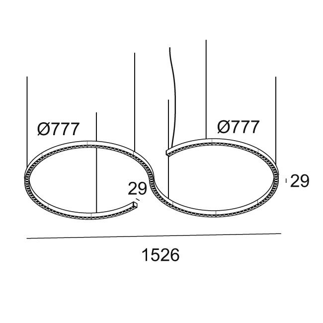 Afbeeldingen van INFORM R3 DOWN-UP 92748 B-MMAT IP20 LED - 2700K - CRI90 - 71°