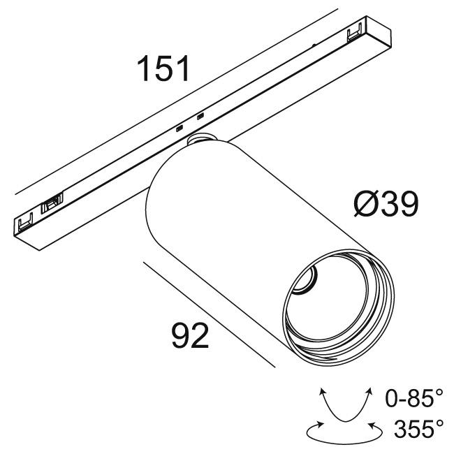 Afbeeldingen van SL19 - SPY 39 92720 MDL B IP20 LED - 2700K - CRI90 - 20°