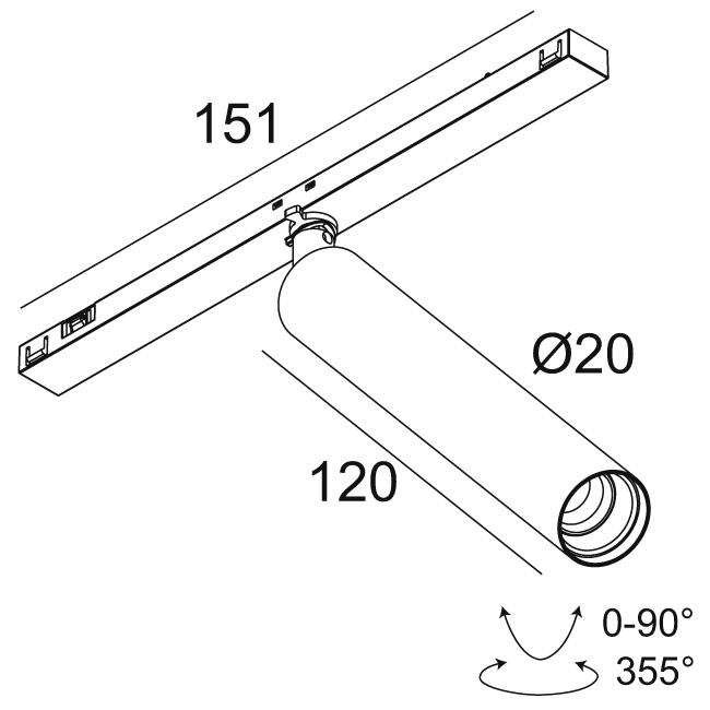 Afbeeldingen van SL19 - UHO L 92730 MDL B IP20 LED - 2700K - CRI90 - 30°