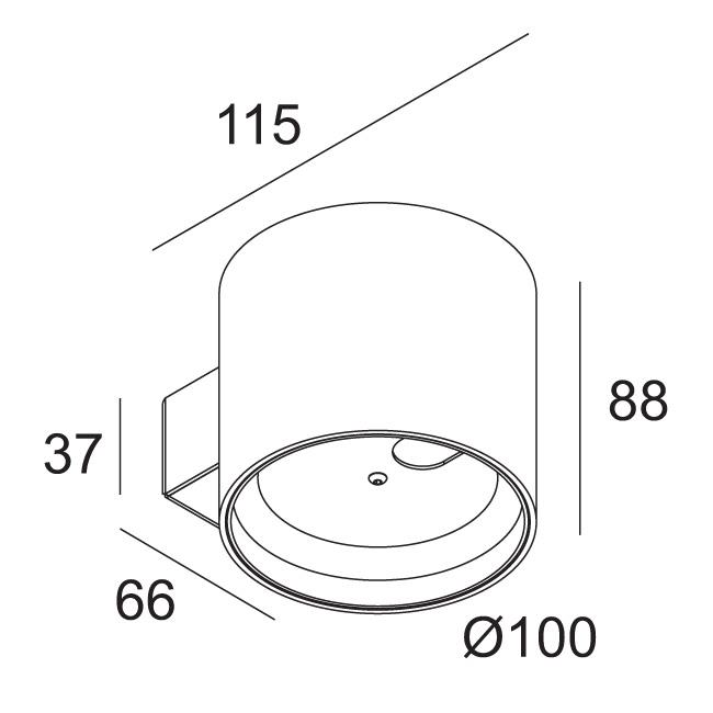 Afbeeldingen van ORBIT LED 930 DIM8 B-MMAT IP20 LED - 3000K - CRI90