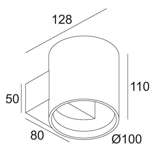 Afbeeldingen van ORBIT T LED 927 B-MMAT IP20 LED - 2700K - CRI90