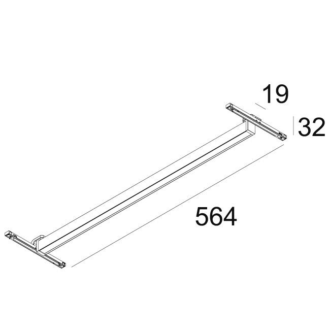 Afbeeldingen van SOLI - LINE 60 DOWN 930 MDL W IP20 LED - 3000K - CRI90