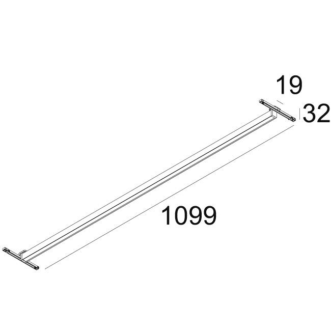 Afbeeldingen van SOLI - LINE 110 DOWN 930 MDL B IP20 LED - 3000K - CRI90