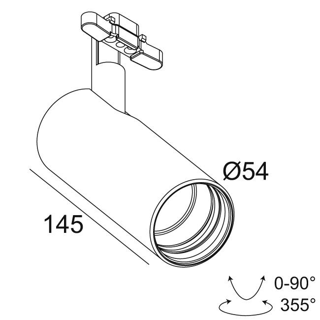 Afbeeldingen van SOLI - 52 SHHH 92720 B IP20 LED - 2700K - CRI90 - 20°