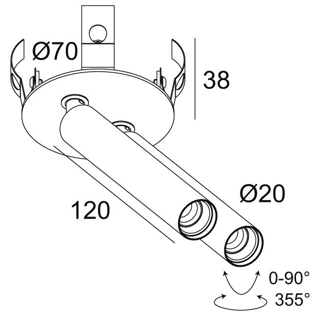 Afbeeldingen van UHO L CLIP 2 92730 FBR-B IP20 LED - 2700K - CRI90 - 30°